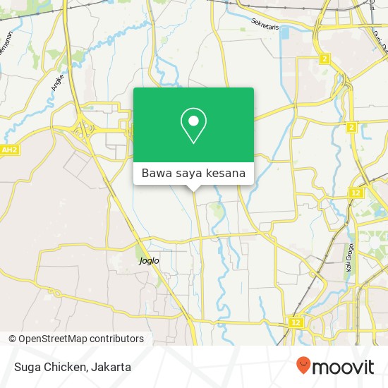 Peta Suga Chicken, Jalan Srengseng Raya Kembangan Jakarta 11630
