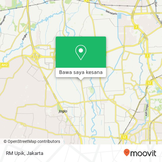 Peta RM Upik, Jalan Srengseng Raya Kembangan Jakarta 11630
