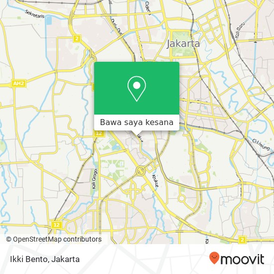 Peta Ikki Bento, Jalan Bendungan Hilir Tanah Abang Jakarta 10210