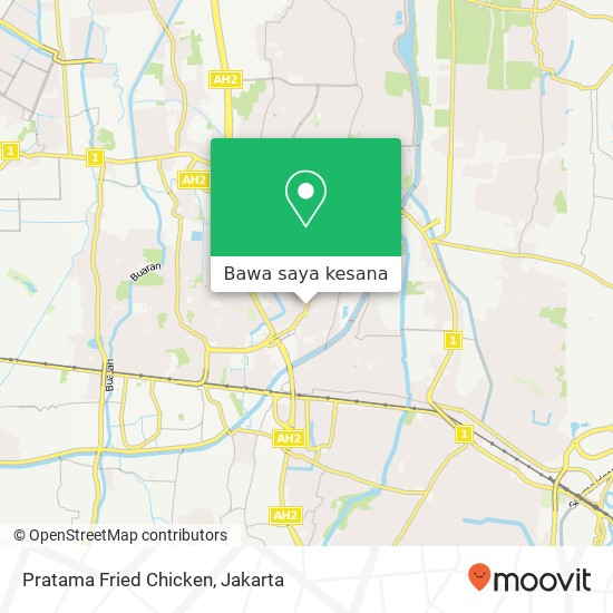 Peta Pratama Fried Chicken, Jalan Pulogebang Cakung Jakarta 13950