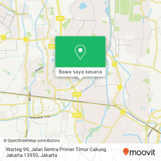 Peta Warteg 99, Jalan Sentra Primer Timur Cakung Jakarta 13950