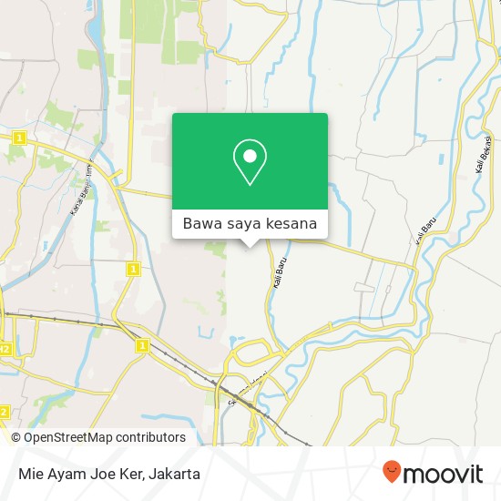 Peta Mie Ayam Joe Ker, Bekasi Utara Bekasi 17124