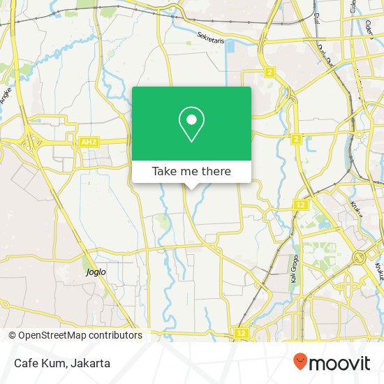 Peta Cafe Kum, Jalan Anggrek Kebon Jeruk Jakarta 11550