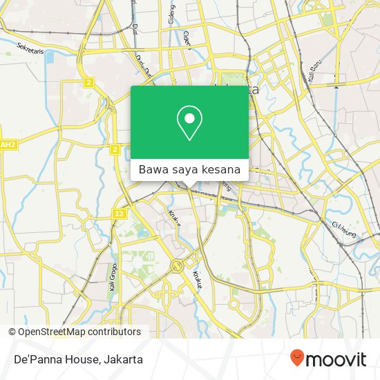 Peta De'Panna House, Tanah Abang Jakarta Pusat 10230