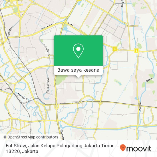 Peta Fat Straw, Jalan Kelapa Pulogadung Jakarta Timur 13220