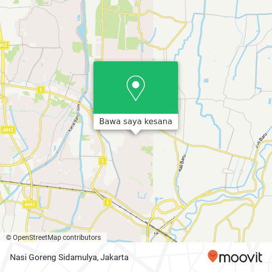 Peta Nasi Goreng Sidamulya, Jalan Raya Seroja Bekasi Utara Bekasi 17124