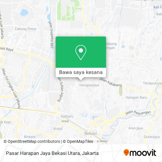 Peta Pasar Harapan Jaya Bekasi Utara