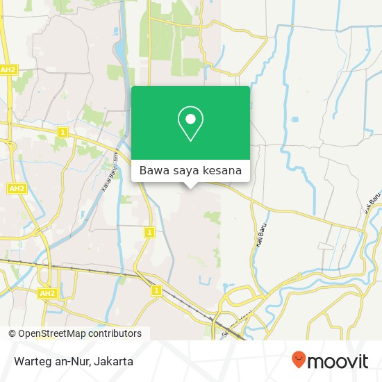Peta Warteg an-Nur, Jalan Raya Seroja Bekasi Utara Bekasi 17124