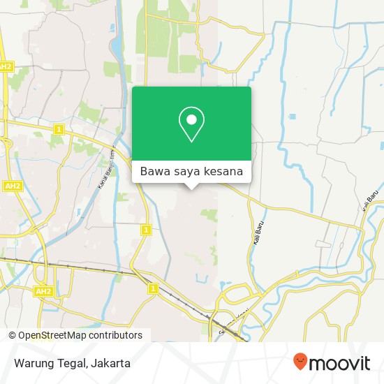 Peta Warung Tegal, Jalan Raya Seroja Bekasi Utara Bekasi 17124