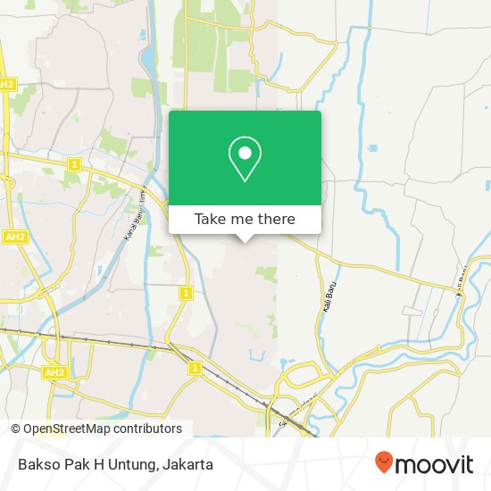Peta Bakso Pak H Untung, Jalan Raya Seroja Bekasi Utara Bekasi 17124
