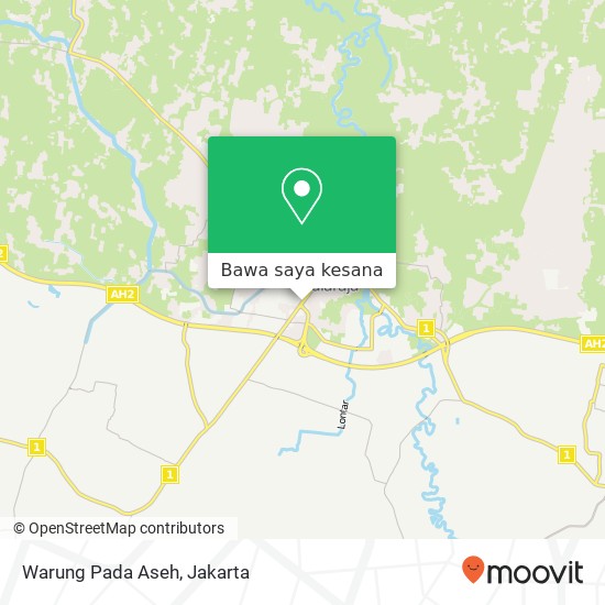 Peta Warung Pada Aseh, Jalan Raya Serang Balaraja Tangerang