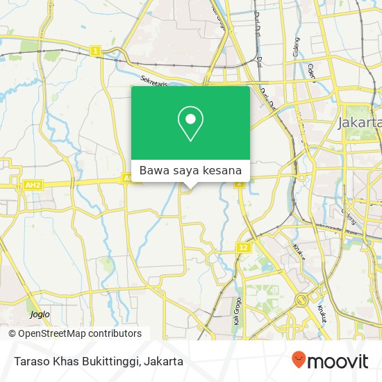 Peta Taraso Khas Bukittinggi, Jalan Kemanggisan Raya Palmerah Jakarta 11480