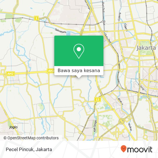 Peta Pecel Pincuk, Jalan Kemanggisan Ilir III Palmerah Jakarta 11480