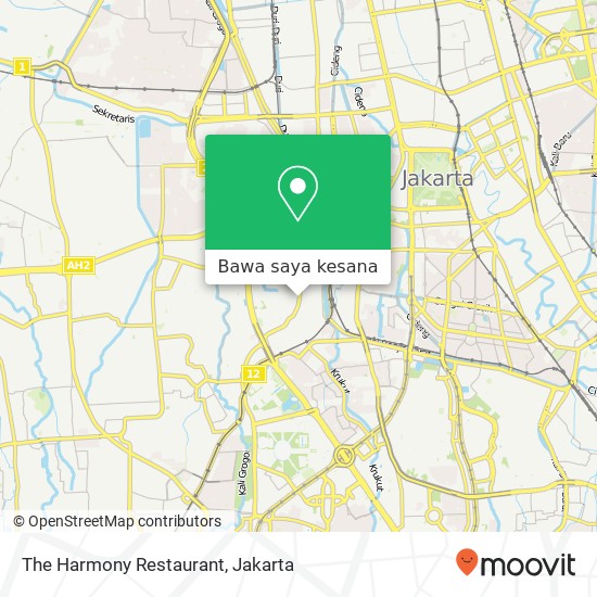 Peta The Harmony Restaurant, Jalan Aipda K. S. Tubun 7 Palmerah Jakarta 11410