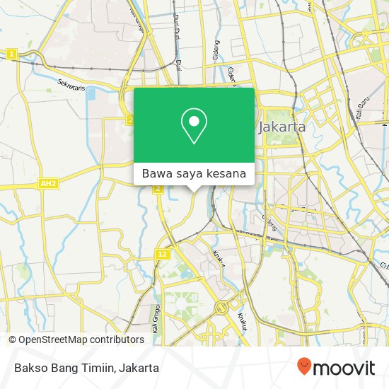 Peta Bakso Bang Timiin, Jalan Aipda K. S. Tubun Tanah Abang 10260