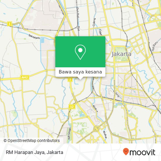 Peta RM Harapan Jaya, Jalan Ks Tubun II Palmerah Jakarta 11410
