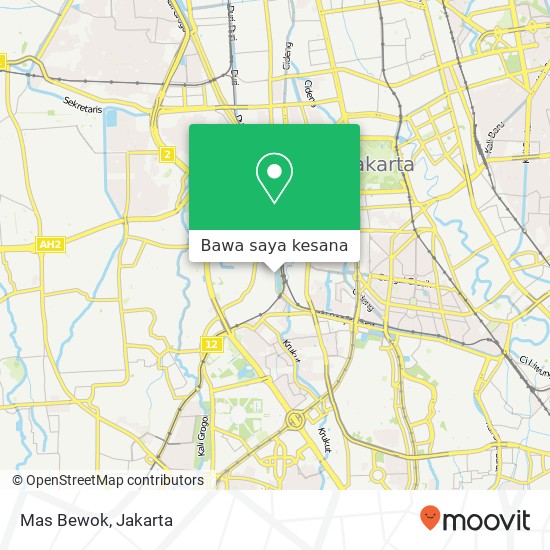 Peta Mas Bewok, Jalan Petamburan Tanah Abang Jakarta 10260