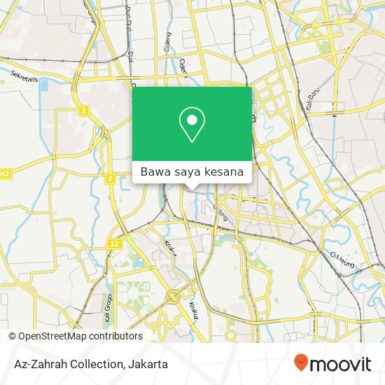 Peta Az-Zahrah Collection, Jalan M. H. Thamrin Boulevard Tanah Abang Jakarta 10230