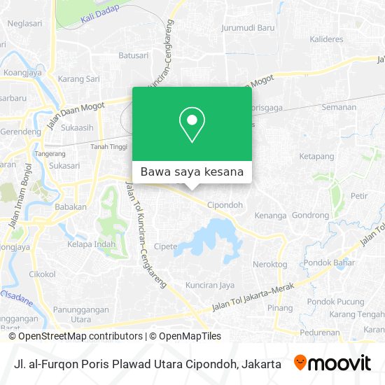 Peta Jl. al-Furqon Poris Plawad Utara Cipondoh