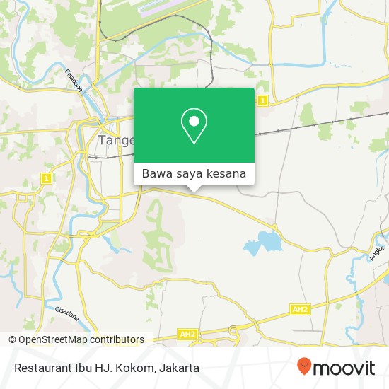 Peta Restaurant Ibu HJ. Kokom, Tangerang Tangerang Kota 15119