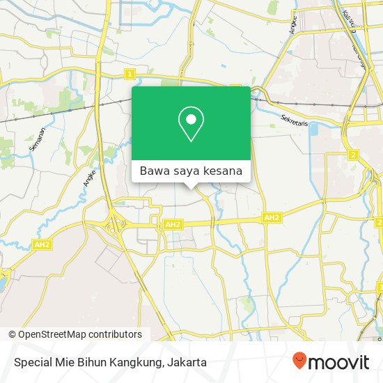 Peta Special Mie Bihun Kangkung, Jalan Kembang Harum Utama Kembangan Jakarta 11610
