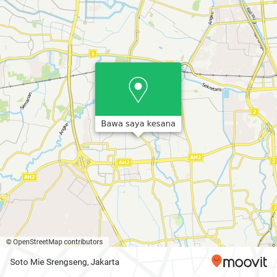 Peta Soto Mie Srengseng, Jalan Kembang Harum Utama Kembangan Jakarta 11610