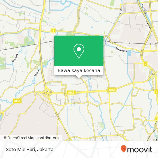 Peta Soto Mie Puri, Jalan Kembang Harum Utama Kembangan Jakarta 11610