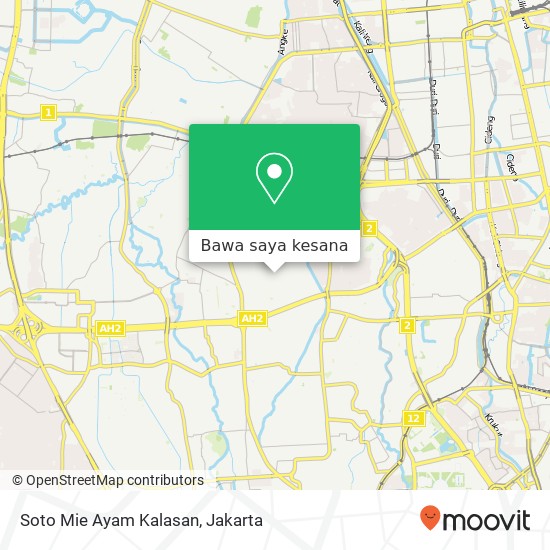 Peta Soto Mie Ayam Kalasan, Jalan Palm Raya Kebon Jeruk Jakarta 11510