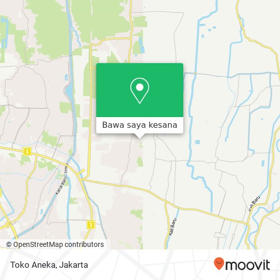 Peta Toko Aneka, Jalan Taman Harapan Baru Medan Satria Bekasi 17125