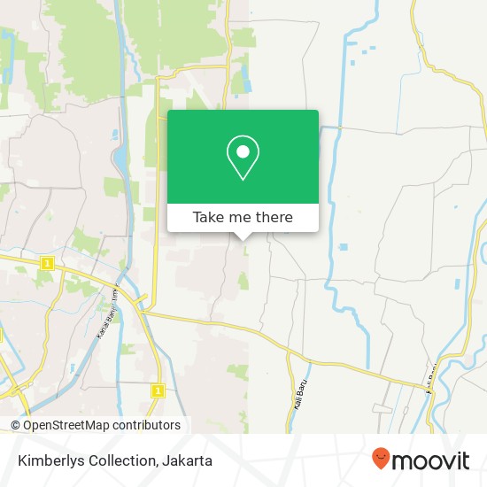 Peta Kimberlys Collection, Jalan Taman Harapan Baru Medan Satria Bekasi 17125