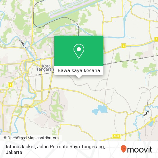 Peta Istana Jacket, Jalan Permata Raya Tangerang