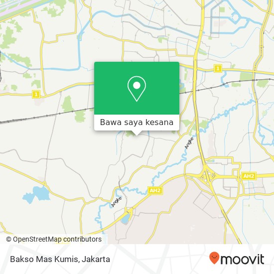 Peta Bakso Mas Kumis, Jalan Nusa Indah Cengkareng Jakarta 11750