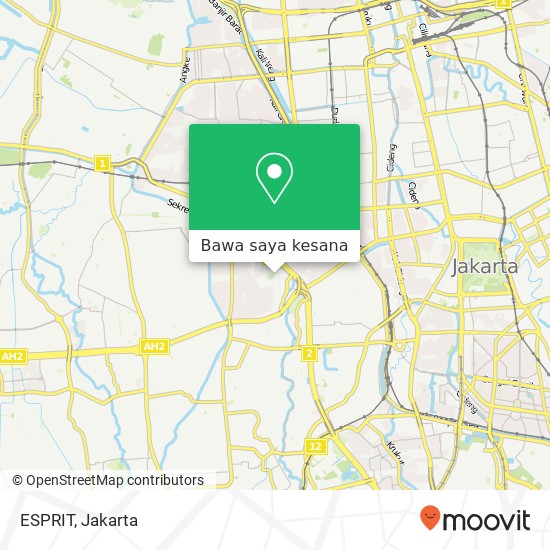 Peta ESPRIT, Grogol Petamburan Jakarta Barat 11470