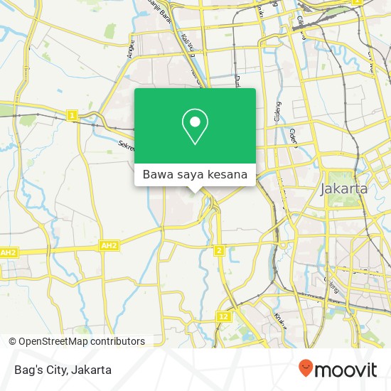 Peta Bag's City, Grogol Petamburan Jakarta Barat 11470