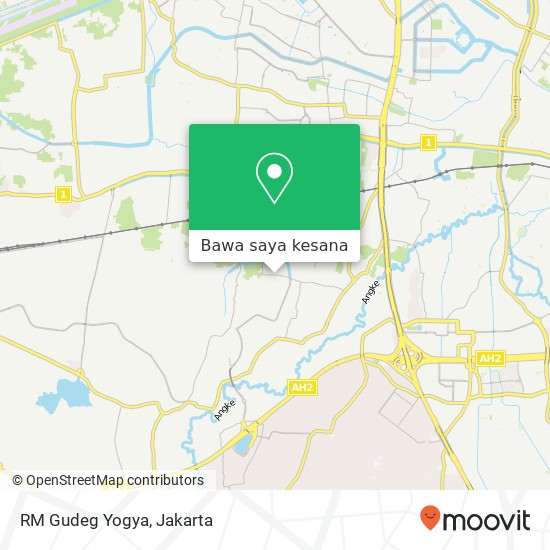 Peta RM Gudeg Yogya, Jalan Kresek Raya Cengkareng Jakarta 11750