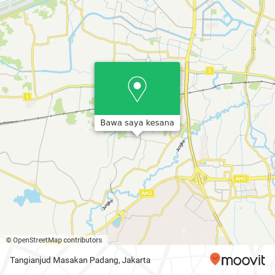 Peta Tangianjud Masakan Padang, Jalan Kresek Raya Cengkareng Jakarta 11750