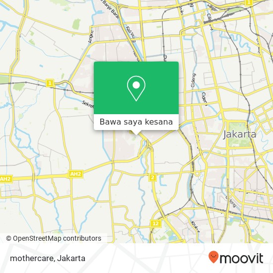 Peta mothercare, Grogol Petamburan Jakarta Barat 11470