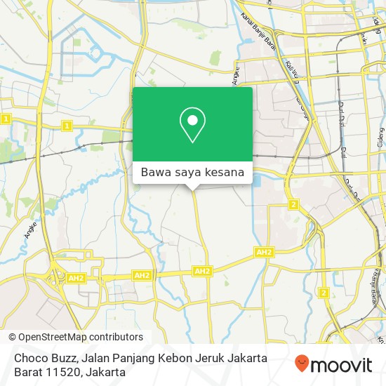 Peta Choco Buzz, Jalan Panjang Kebon Jeruk Jakarta Barat 11520