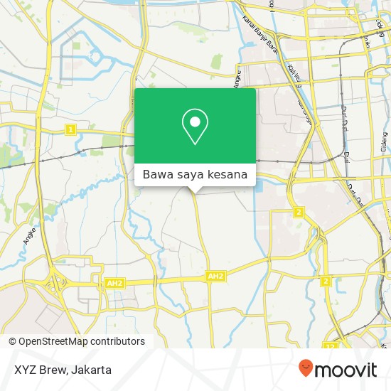 Peta XYZ Brew, Jalan Surya Wijaya Kebon Jeruk Jakarta Barat 11520