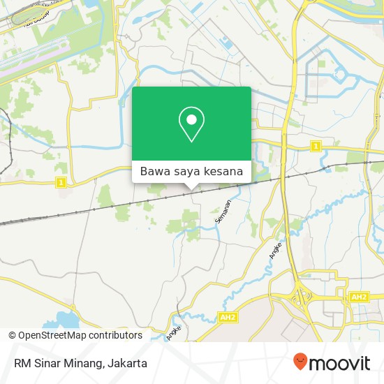 Peta RM Sinar Minang, Jalan Semanan Raya Kalideres Jakarta 11850