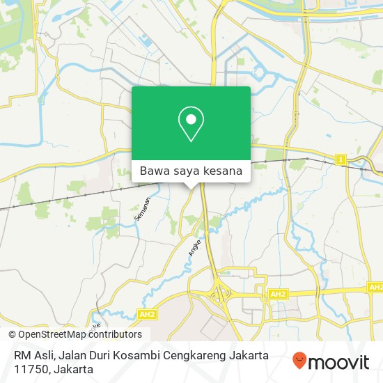 Peta RM Asli, Jalan Duri Kosambi Cengkareng Jakarta 11750