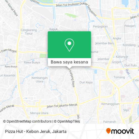Peta Pizza Hut - Kebon Jeruk