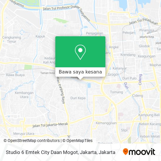 Peta Studio 6 Emtek City Daan Mogot, Jakarta