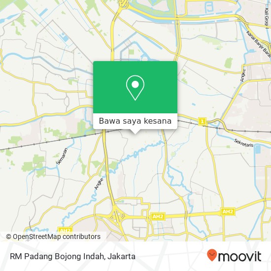 Peta RM Padang Bojong Indah, Jalan Belimbing Raya Cengkareng Jakarta 11740