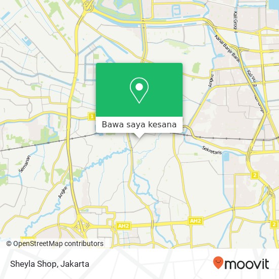 Peta Sheyla Shop, Jalan Basmol Kembangan Jakarta 11610