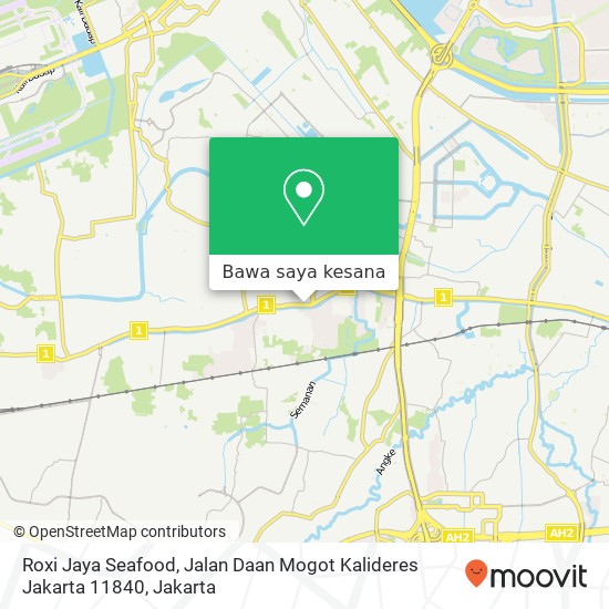 Peta Roxi Jaya Seafood, Jalan Daan Mogot Kalideres Jakarta 11840