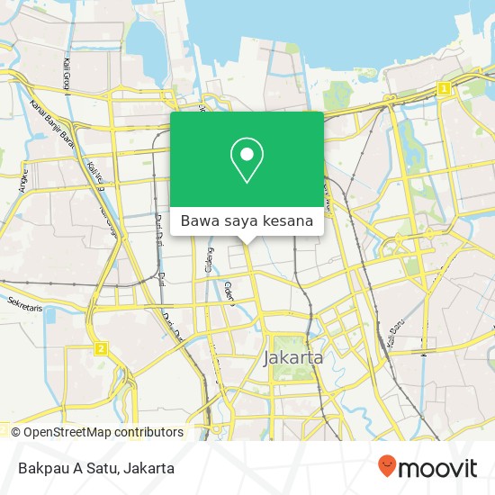 Peta Bakpau A Satu, Jalan Hayam Wuruk Tamansari Jakarta Barat 11160