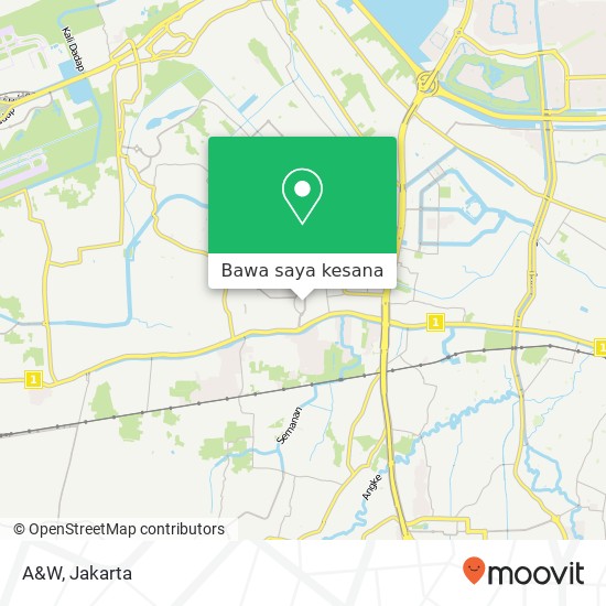 Peta A&W, Kalideres Jakarta 11840