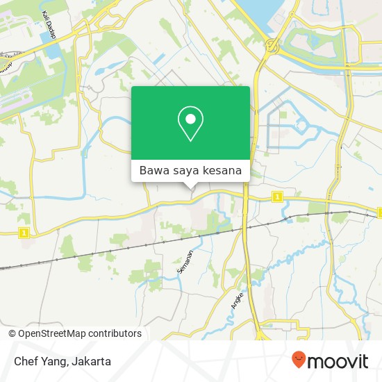 Peta Chef Yang, Jalan Tanah Lot Kalideres Jakarta 11840