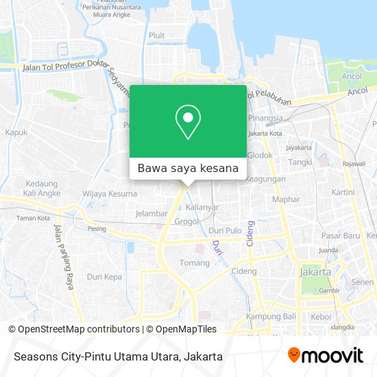 Peta Seasons City-Pintu Utama Utara